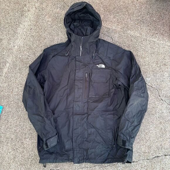The North Face Men's Black HyVent Rain Jacket Size L - Picture 1 of 6
